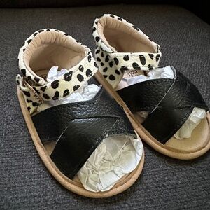 Little Love Bug Cheetah Sandals